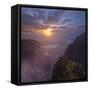 Sunrise at the Miradouro Ninho Da Manta, Arieiro, Madeira, Portugal-Rainer Mirau-Framed Stretched Canvas