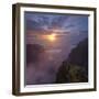 Sunrise at the Miradouro Ninho Da Manta, Arieiro, Madeira, Portugal-Rainer Mirau-Framed Photographic Print