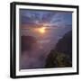 Sunrise at the Miradouro Ninho Da Manta, Arieiro, Madeira, Portugal-Rainer Mirau-Framed Photographic Print