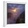 Sunrise at the Miradouro Ninho Da Manta, Arieiro, Madeira, Portugal-Rainer Mirau-Framed Photographic Print