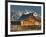 Sunrise at the Mormon Row Barn in Wyoming's Grand Teton National Park-Kyle Hammons-Framed Photographic Print