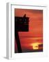 Sunrise at the Pier, Tybee Island, Georgia, USA-Joanne Wells-Framed Photographic Print