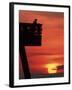 Sunrise at the Pier, Tybee Island, Georgia, USA-Joanne Wells-Framed Photographic Print