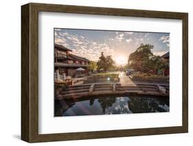 Sunrise at the Square Market in Dayan, Lijiang, Yunnan, China, Asia-Andreas Brandl-Framed Photographic Print