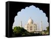 Sunrise at the Taj Mahal, Agra, India-Bill Bachmann-Framed Stretched Canvas