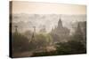 Sunrise at the Temples of Bagan (Pagan), Myanmar (Burma), Asia-Matthew Williams-Ellis-Stretched Canvas