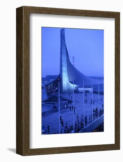 Sunrise at the Yoyogi National Gymnasium, 1964 Tokyo Summer Olympics, Japan-Art Rickerby-Framed Photographic Print