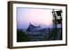 Sunrise at the Yoyogi National Gymnasium, 1964 Tokyo Summer Olympics, Japan-Art Rickerby-Framed Photographic Print