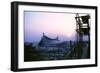 Sunrise at the Yoyogi National Gymnasium, 1964 Tokyo Summer Olympics, Japan-Art Rickerby-Framed Photographic Print