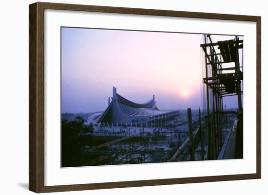 Sunrise at the Yoyogi National Gymnasium, 1964 Tokyo Summer Olympics, Japan-Art Rickerby-Framed Photographic Print