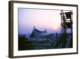 Sunrise at the Yoyogi National Gymnasium, 1964 Tokyo Summer Olympics, Japan-Art Rickerby-Framed Photographic Print