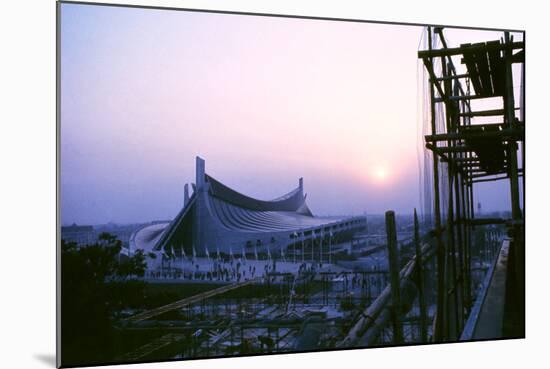 Sunrise at the Yoyogi National Gymnasium, 1964 Tokyo Summer Olympics, Japan-Art Rickerby-Mounted Photographic Print