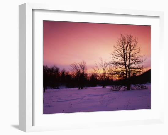 Sunrise at Thorton Gap, Shenandoah National Park, Virginia, USA-Charles Gurche-Framed Photographic Print