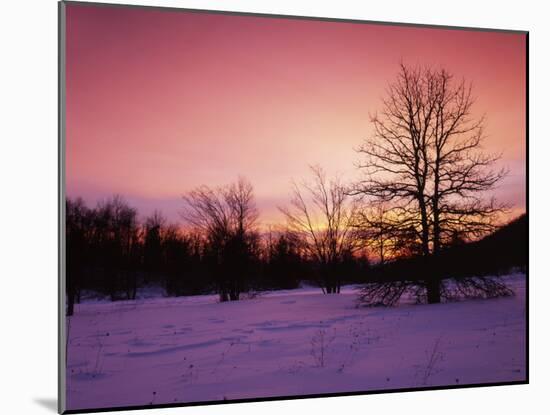 Sunrise at Thorton Gap, Shenandoah National Park, Virginia, USA-Charles Gurche-Mounted Photographic Print