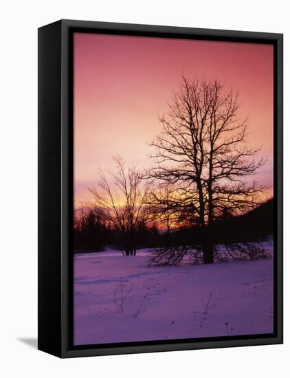 Sunrise at Thorton Gap, Shenandoah National Park, Virginia, USA-Charles Gurche-Framed Stretched Canvas