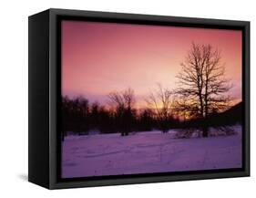 Sunrise at Thorton Gap, Shenandoah National Park, Virginia, USA-Charles Gurche-Framed Stretched Canvas