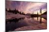 Sunrise at Tipsoo Lakes and Mount Rainier-Craig Tuttle-Mounted Photographic Print