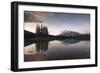 Sunrise at Two Jack Lake with Mount Rundle on the horizon, Banff National Park, Canada-Jon Reaves-Framed Photographic Print