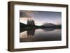 Sunrise at Two Jack Lake with Mount Rundle on the horizon, Banff National Park, Canada-Jon Reaves-Framed Photographic Print