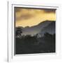 Sunrise at Ubatuba with Mountains in the Background-Alex Saberi-Framed Photographic Print