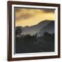 Sunrise at Ubatuba with Mountains in the Background-Alex Saberi-Framed Photographic Print