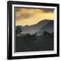 Sunrise at Ubatuba with Mountains in the Background-Alex Saberi-Framed Photographic Print