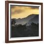 Sunrise at Ubatuba with Mountains in the Background-Alex Saberi-Framed Photographic Print