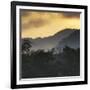 Sunrise at Ubatuba with Mountains in the Background-Alex Saberi-Framed Photographic Print