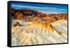 Sunrise at Zabriskie Point in Death Valley National Park, California-Jordana Meilleur-Framed Stretched Canvas