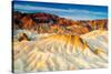 Sunrise at Zabriskie Point in Death Valley National Park, California-Jordana Meilleur-Stretched Canvas