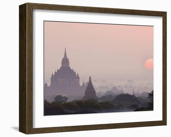 Sunrise, Bagan (Pagan), Myanmar (Burma), Asia-Jochen Schlenker-Framed Photographic Print