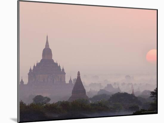 Sunrise, Bagan (Pagan), Myanmar (Burma), Asia-Jochen Schlenker-Mounted Photographic Print