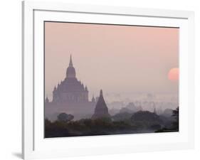 Sunrise, Bagan (Pagan), Myanmar (Burma), Asia-Jochen Schlenker-Framed Photographic Print