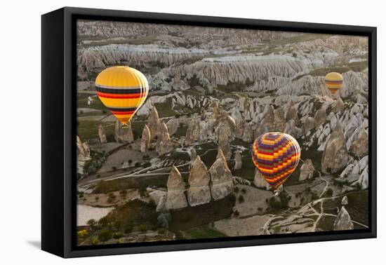 Sunrise Balloon Flight, Cappadocia, Turkey-Matt Freedman-Framed Stretched Canvas