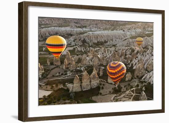 Sunrise Balloon Flight, Cappadocia, Turkey-Matt Freedman-Framed Photographic Print