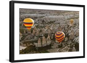 Sunrise Balloon Flight, Cappadocia, Turkey-Matt Freedman-Framed Photographic Print