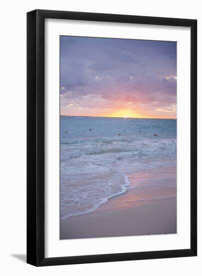 Sunrise, Bavaro Beach, Higuey, Punta Cana, Dominican Republic-Lisa S^ Engelbrecht-Framed Premium Photographic Print