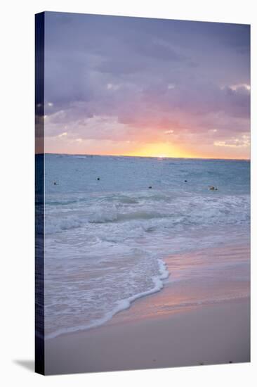 Sunrise, Bavaro Beach, Higuey, Punta Cana, Dominican Republic-Lisa S^ Engelbrecht-Stretched Canvas