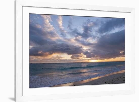 Sunrise, Bavaro Beach, Higuey, Punta Cana, Dominican Republic-Lisa S Engelbrecht-Framed Photographic Print