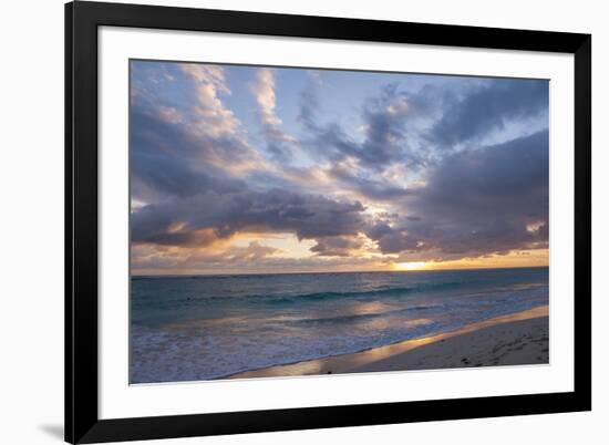 Sunrise, Bavaro Beach, Higuey, Punta Cana, Dominican Republic-Lisa S Engelbrecht-Framed Photographic Print