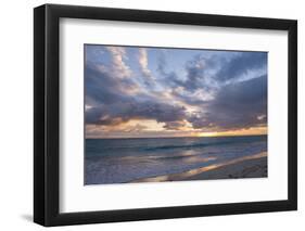 Sunrise, Bavaro Beach, Higuey, Punta Cana, Dominican Republic-Lisa S Engelbrecht-Framed Photographic Print