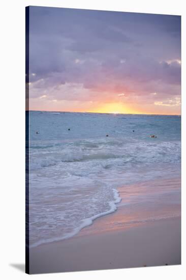 Sunrise, Bavaro Beach, Higuey, Punta Cana, Dominican Republic-Lisa S^ Engelbrecht-Stretched Canvas