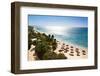 Sunrise Beautiful Tropical Beach at the Caribbean Island with White Sands and Stunning Turquoise Wa-Aleksandar Todorovic-Framed Photographic Print