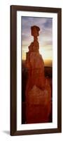 Sunrise Behind a Cliff, Thor's Hammer, Bryce Canyon National Park, Utah, USA-null-Framed Photographic Print