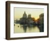 Sunrise Behind Santa Maria Della Salute Church from Academia Bridge, Venice, Veneto, Italy-Lee Frost-Framed Photographic Print