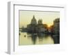 Sunrise Behind Santa Maria Della Salute Church from Academia Bridge, Venice, Veneto, Italy-Lee Frost-Framed Photographic Print