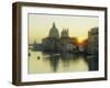 Sunrise Behind Santa Maria Della Salute Church from Academia Bridge, Venice, Veneto, Italy-Lee Frost-Framed Photographic Print