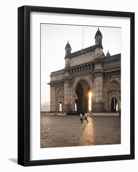 Sunrise Behind the Gateway to India, Mumbai (Bombay), India, South Asia-Ben Pipe-Framed Photographic Print