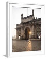 Sunrise Behind the Gateway to India, Mumbai (Bombay), India, South Asia-Ben Pipe-Framed Photographic Print