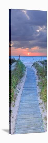 Sunrise Boardwalk-Steve Vaughn-Stretched Canvas